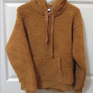 American Eagle Brown Sherpa Hoodie